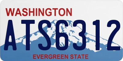 WA license plate ATS6312