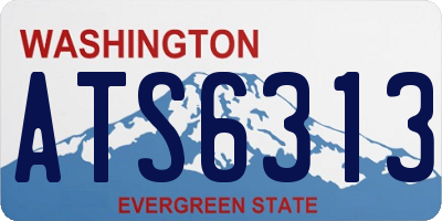 WA license plate ATS6313