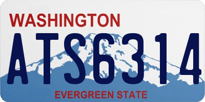WA license plate ATS6314
