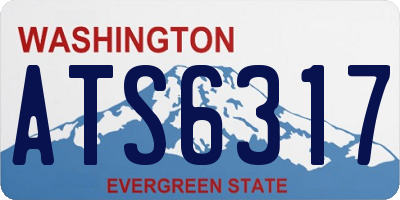 WA license plate ATS6317