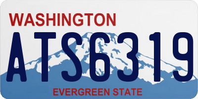 WA license plate ATS6319