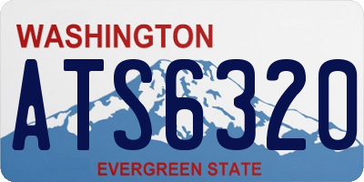 WA license plate ATS6320