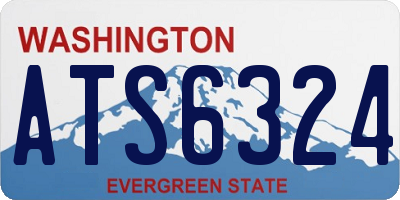 WA license plate ATS6324