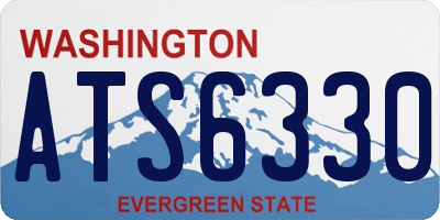 WA license plate ATS6330