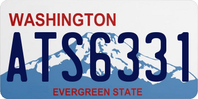 WA license plate ATS6331