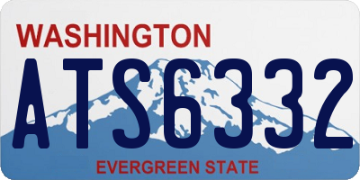 WA license plate ATS6332