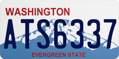 WA license plate ATS6337
