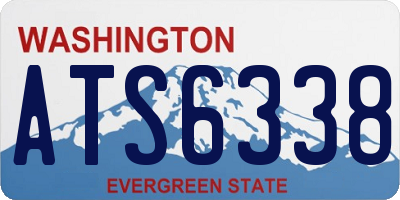 WA license plate ATS6338