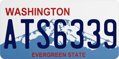 WA license plate ATS6339