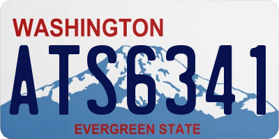 WA license plate ATS6341