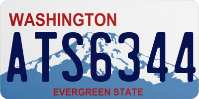 WA license plate ATS6344