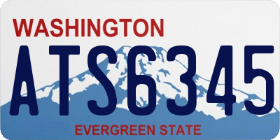 WA license plate ATS6345