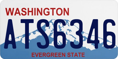 WA license plate ATS6346