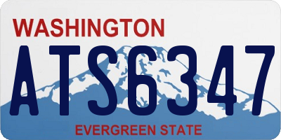 WA license plate ATS6347