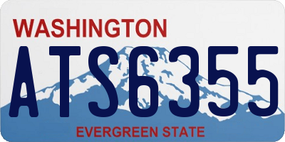WA license plate ATS6355