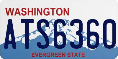 WA license plate ATS6360