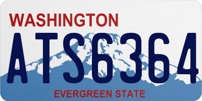WA license plate ATS6364