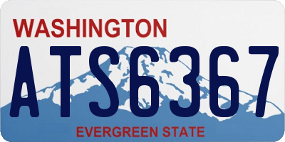 WA license plate ATS6367