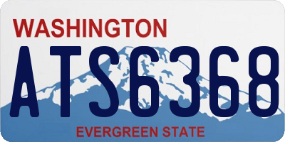 WA license plate ATS6368