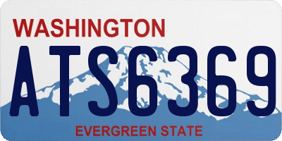 WA license plate ATS6369