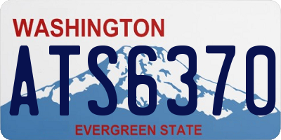WA license plate ATS6370