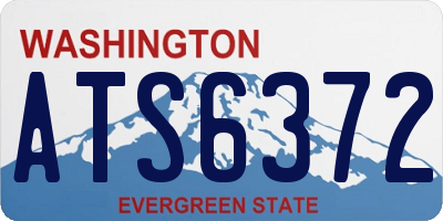 WA license plate ATS6372