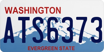 WA license plate ATS6373