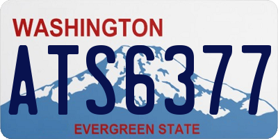 WA license plate ATS6377