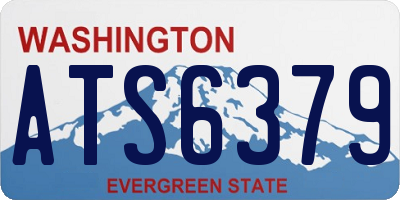 WA license plate ATS6379