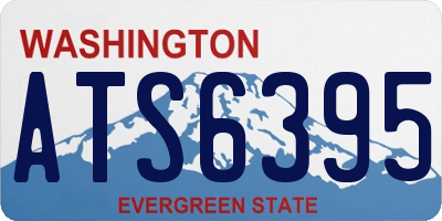 WA license plate ATS6395