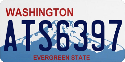 WA license plate ATS6397