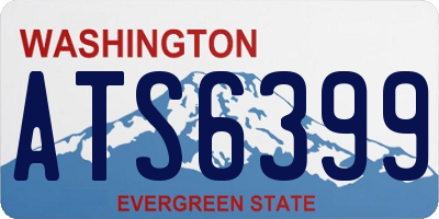 WA license plate ATS6399