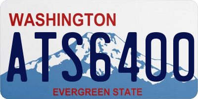 WA license plate ATS6400