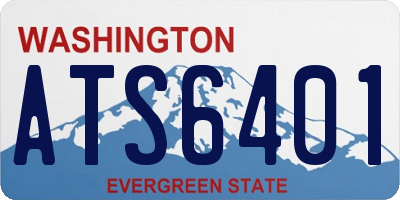 WA license plate ATS6401