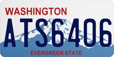 WA license plate ATS6406