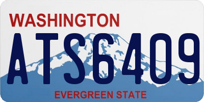 WA license plate ATS6409