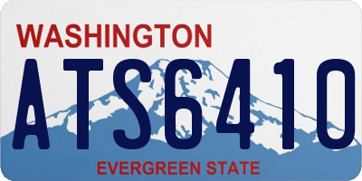WA license plate ATS6410