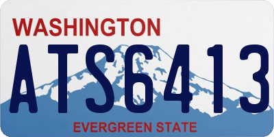 WA license plate ATS6413