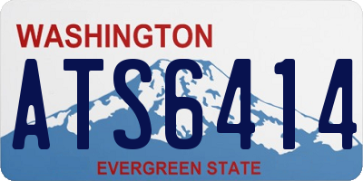 WA license plate ATS6414