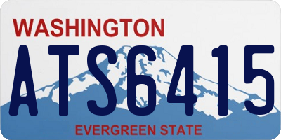WA license plate ATS6415
