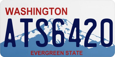 WA license plate ATS6420