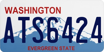 WA license plate ATS6424