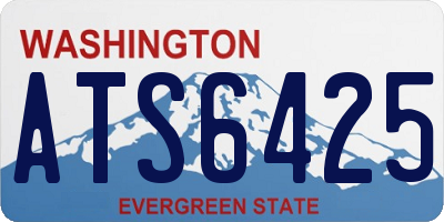 WA license plate ATS6425