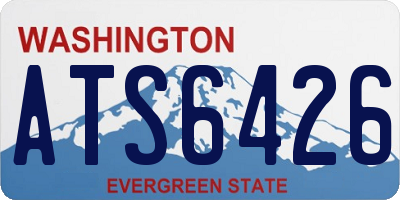 WA license plate ATS6426