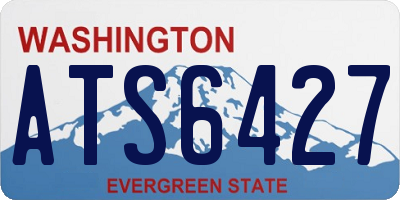 WA license plate ATS6427