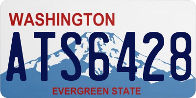 WA license plate ATS6428