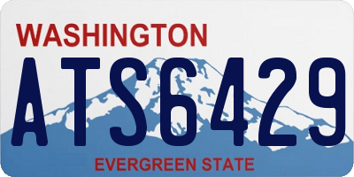 WA license plate ATS6429