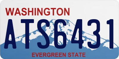 WA license plate ATS6431