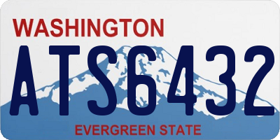 WA license plate ATS6432