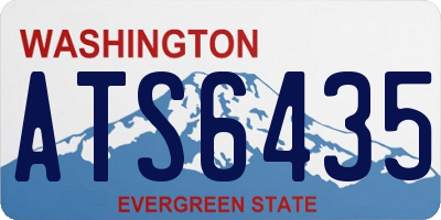 WA license plate ATS6435